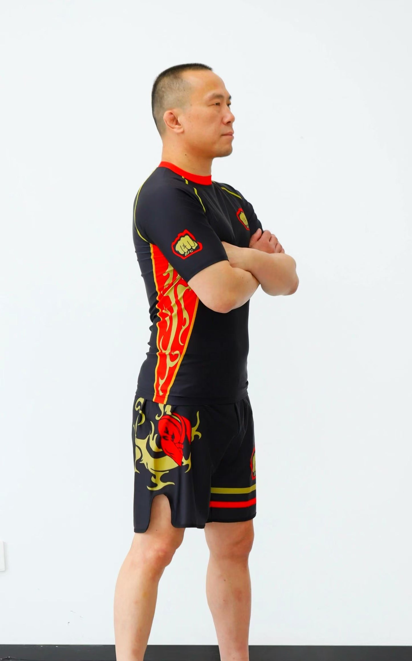 Adult short sleeve Black Dragon
