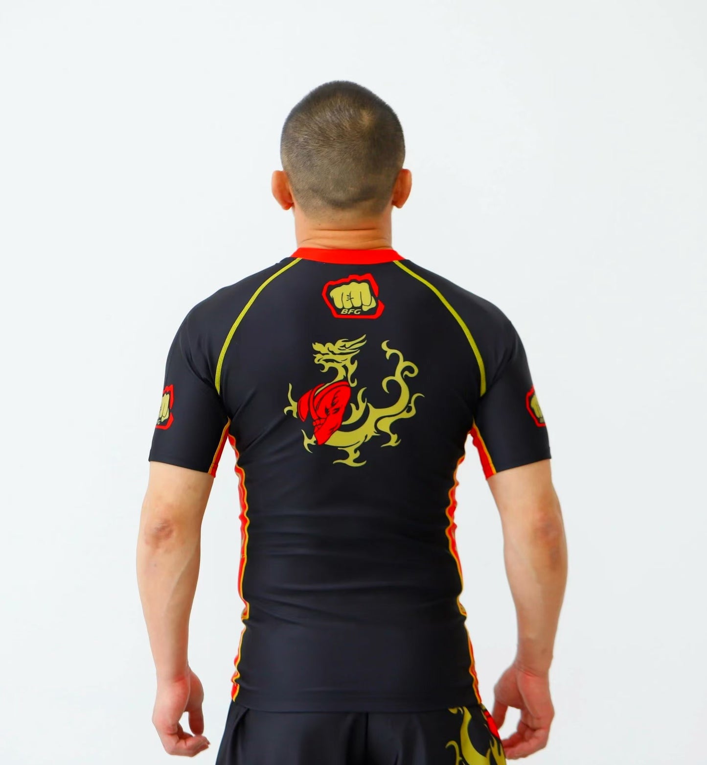 Adult short sleeve Black Dragon