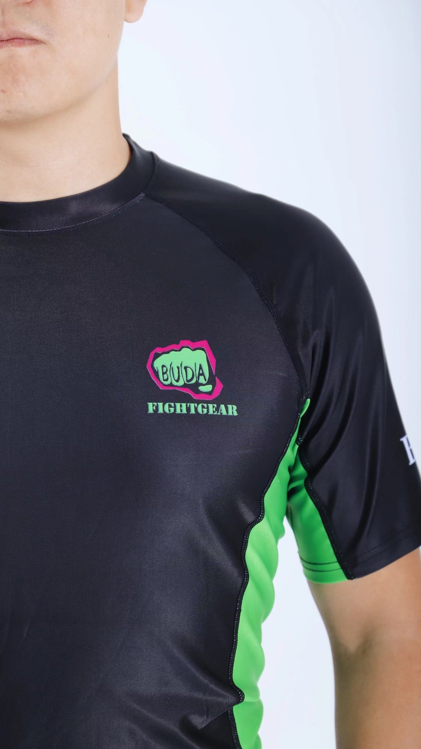 Black and green Short sleeve