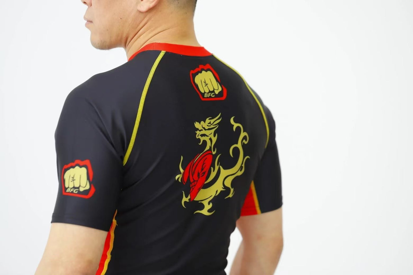 Adult short sleeve Black Dragon