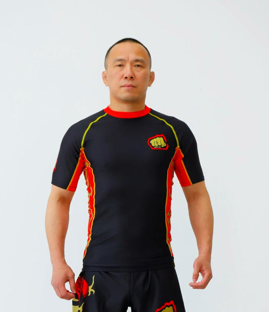 Adult short sleeve Black Dragon